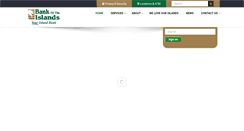 Desktop Screenshot of bankoftheislands.com